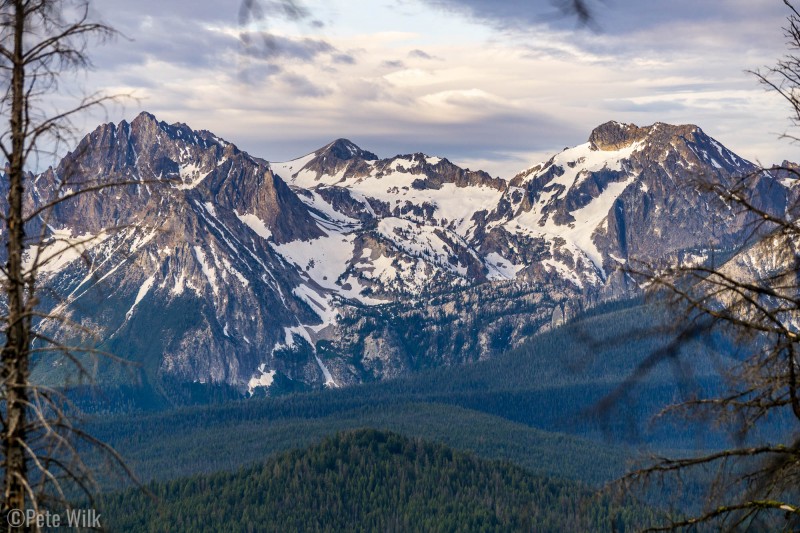 A bit of a cloudy morning but still nice views from near our camp.