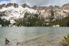 Alpine Lake was melted out but there was still lots of snow around even on the shores of the lake.