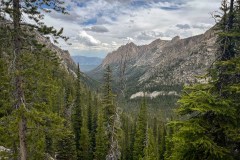 Another nice view down the valley.  The trail ran along one ridge of it.
