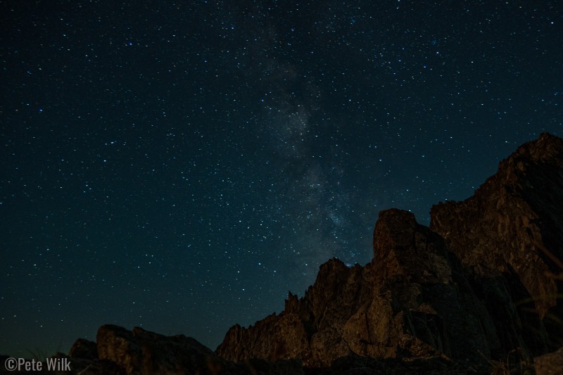 Forbidden Peak and the Milky Way.