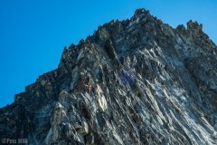 Two women climbers breezed passed us while we were lounging at the bivy site.  They were soloing and did the ridge car to car.