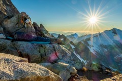 A view of Micah's bivy pedestal.