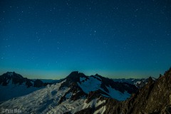 With the moon just coming up I got some interesting light on Mt. Torment.