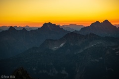 The clear skies made for some really cool layering of the mountains.