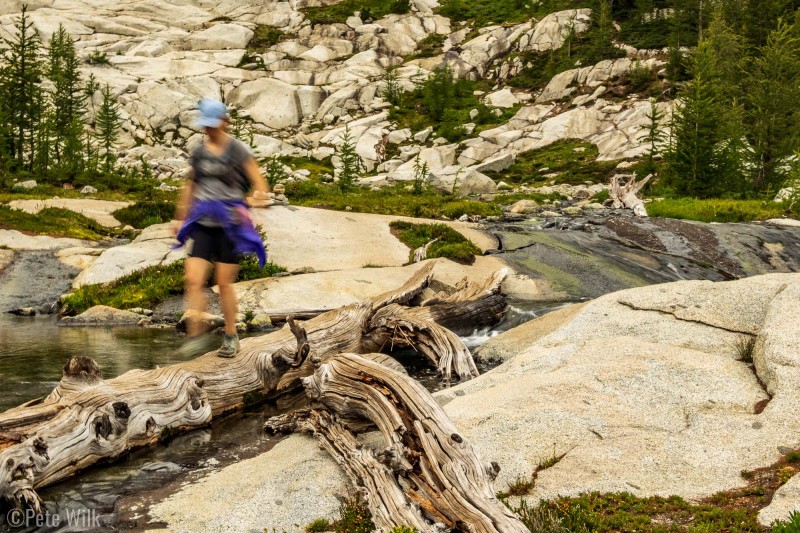 One of many stream crossings.