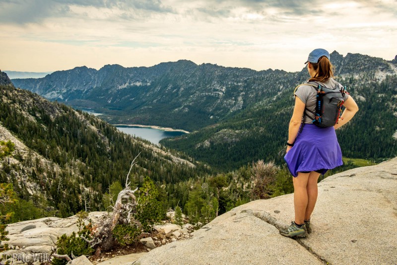 End of the Core Enchantments zone and looking down to Upper Snow Lake.