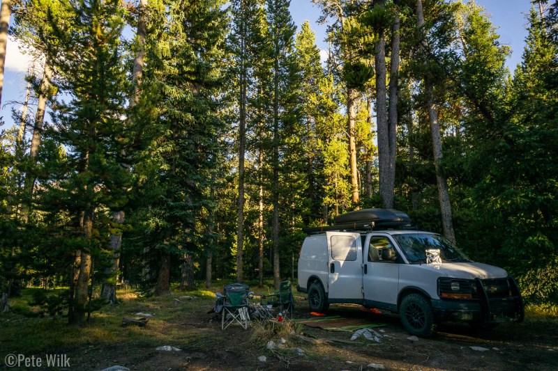 Decided to camp the last night near West Tensleep Lake again so we could use the toilet and be close to the trailhead for the run.