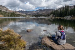 Enjoyed some spotty clouds through out the run and a lunch at Lake Helen.