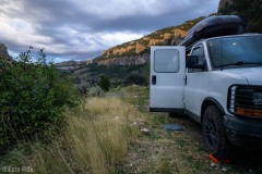 Catching some late light on the canyon rim.