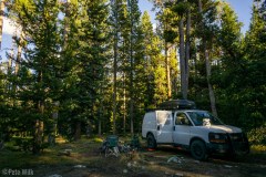 Decided to camp the last night near West Tensleep Lake again so we could use the toilet and be close to the trailhead for the run.