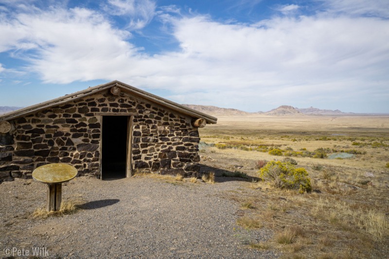 One of the restored stations buildings where the horse handlers would keep the horses and riders would rest.