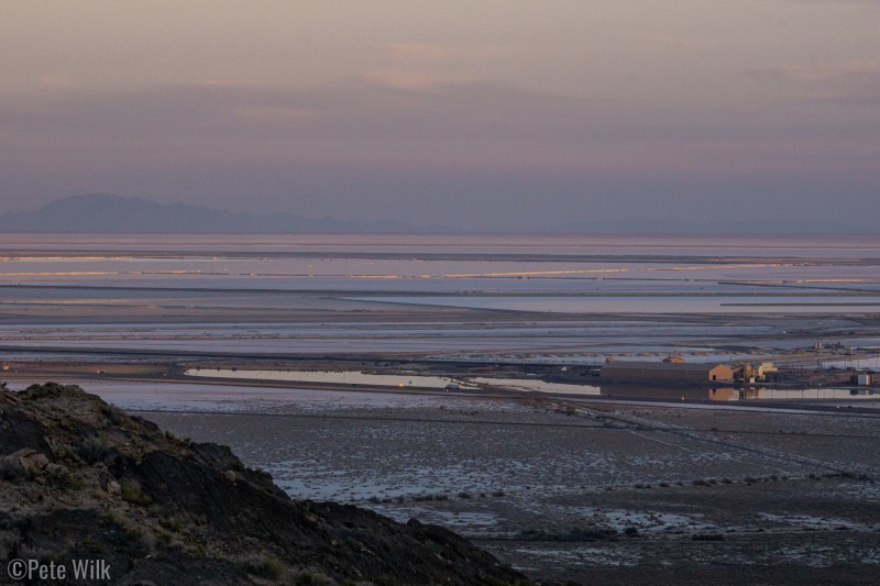 View overlooking the salt flats from camp.