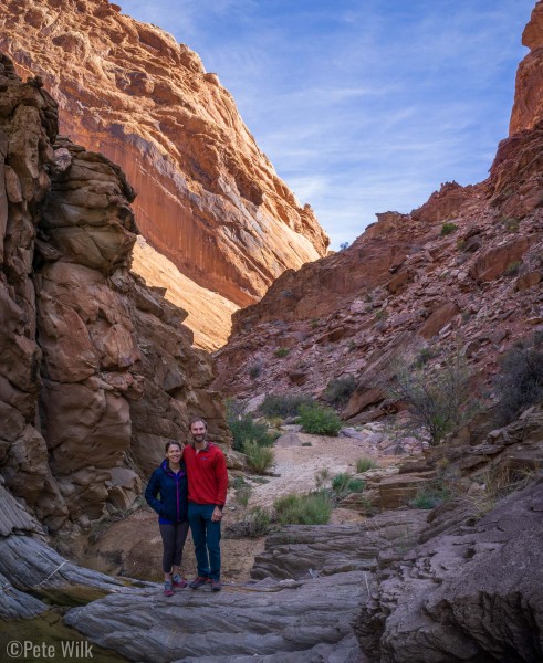 Nearing the mouth of Two Finger Canyon.