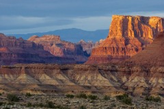 View from Spotted Wolf Overlook, which views the breach in the San Rafael Reef made in the late 1960's for Interstate 70.