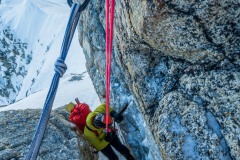 Rappel down the Alley pitch that I lead.