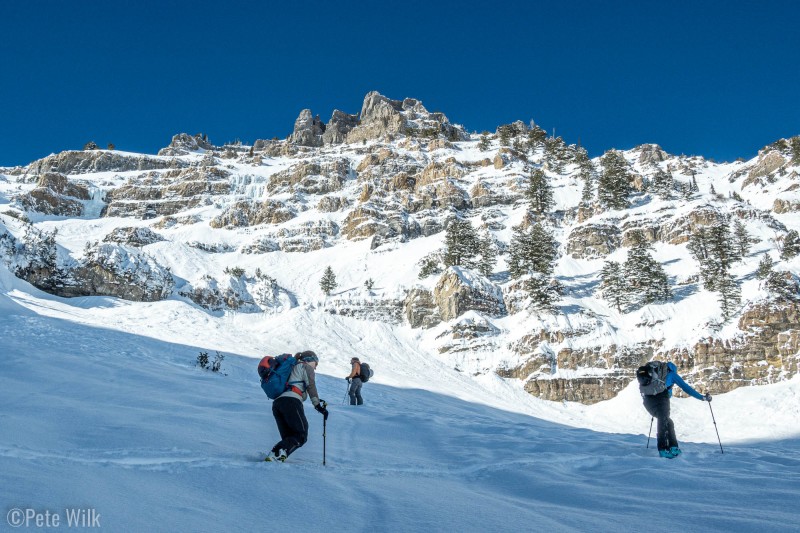 Many, many, many switchbacks and kick turns on this day out.