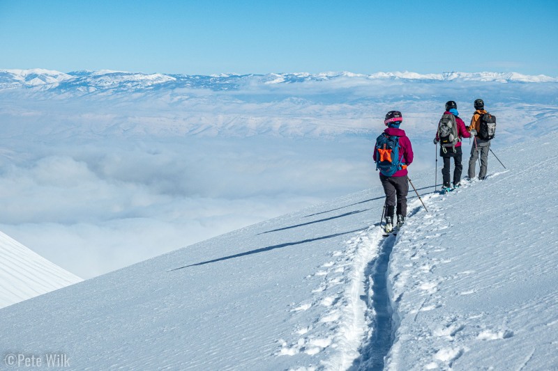 Getting an undercast on our way down.