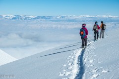 Getting an undercast on our way down.