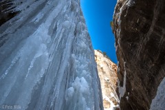 Sandstone and ice.