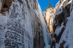 The 400' rappel down the Shining Path.  It is hard to get a sense of scale without seening a human in the frame.