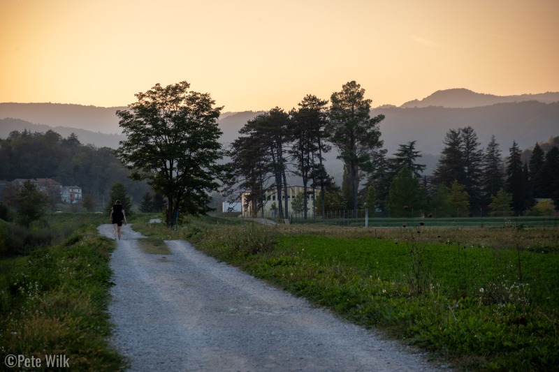 Walking back to the car after Buzetski Kanjon.