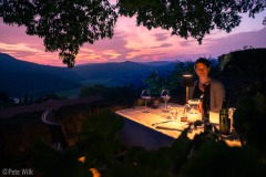 This was our first night in Buzet and we'd only been there an hour or two.  I can't imagine a better setting for dinner.