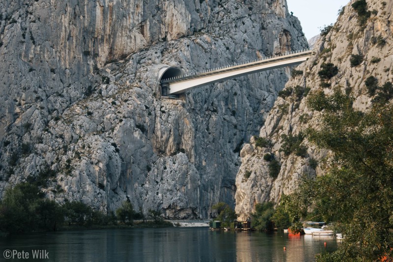 This bridge is not open just yet, but it is already a beautiful addition to the town in my opinion.  I love how much Croatia, Italy and France are willing to tunnel instead of blast mountains away or make circuitous routes for roads.