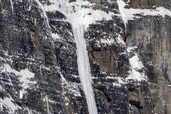 Popsicle Toes (WI4+).  The top pillars were completely baked.