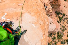 Our one pitch tower route in Arches NP.