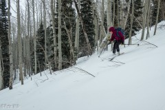 Conditions were improved with the falling snow and it was cream on crust.