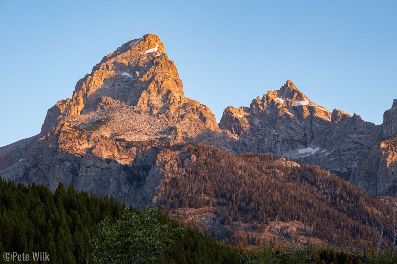 Sunrises in the Tetons.