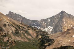 Nice view looking into some higher peaks from the cabin.