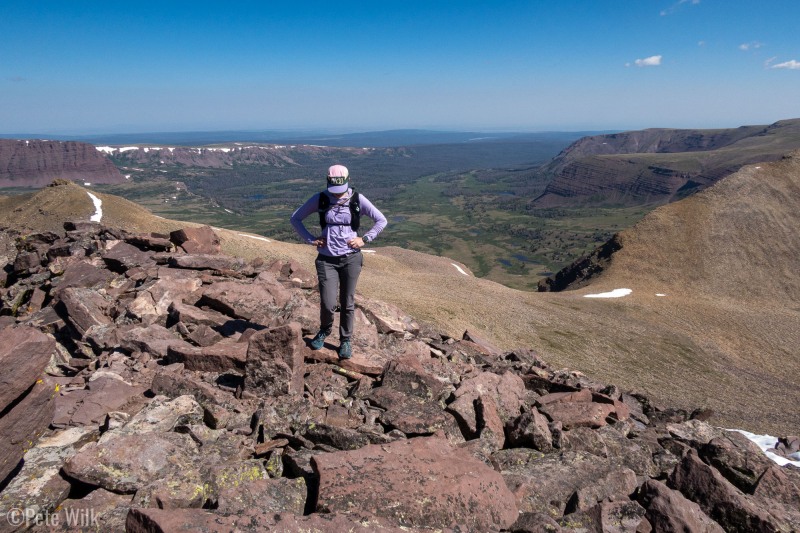 The final push to the summit was a scramble over talus.  Nothing difficult, just picking your way through the rocks.