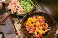 Thanksgiving dinner.  I cooked the turket on the Traedger ahead of time as I've done the last few years.