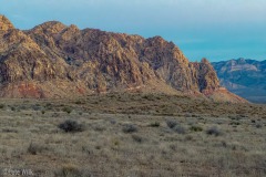 Sunrise looking from our parking spot for the van.