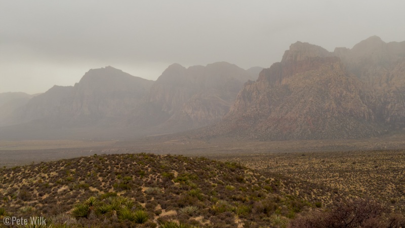 Rain coming in Red Rocks.