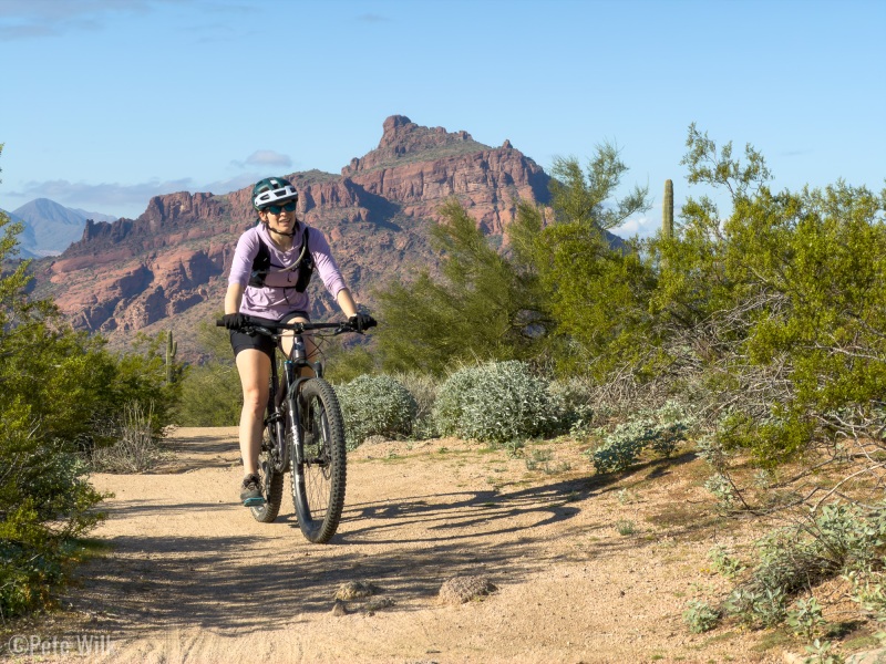 While the trails we rode around Phoenix weren't all that flowy, but more cross country.  The scenery was still beautiful.