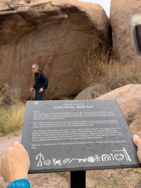 On our rain day we road bikes and checked out some pictographs.