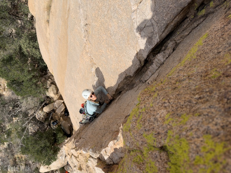 We opted to climb some short routes next to each other.