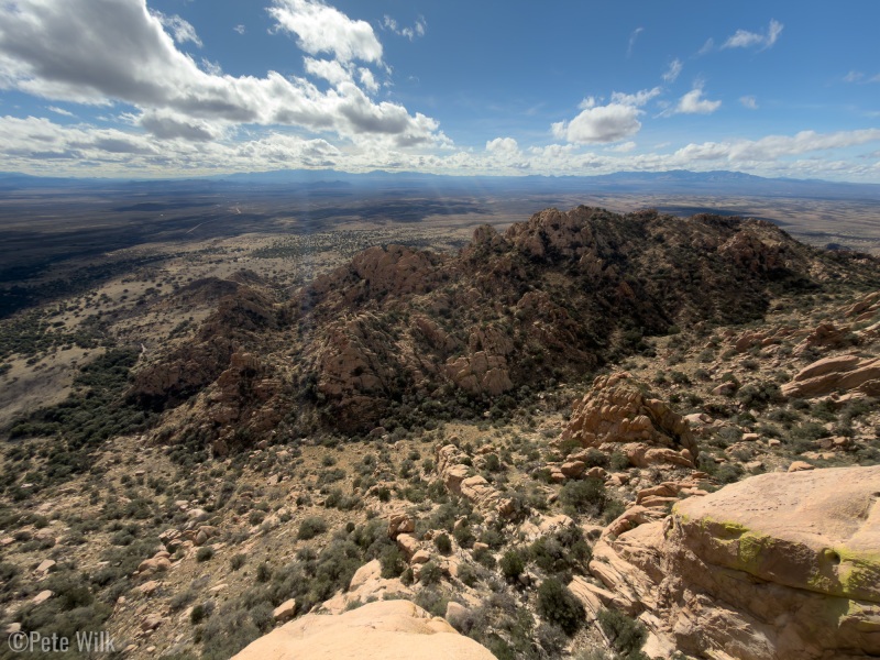 Wonderful views looking east.