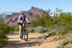 While the trails we rode around Phoenix weren't all that flowy, but more cross country.  The scenery was still beautiful.