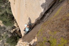 We opted to climb some short routes next to each other.