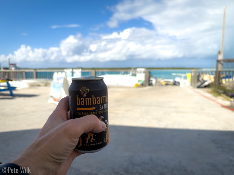 Clocking into Island Life.  This is probably the first rum and coke I’ve had in 25 years.  It could be another 25 before the next.