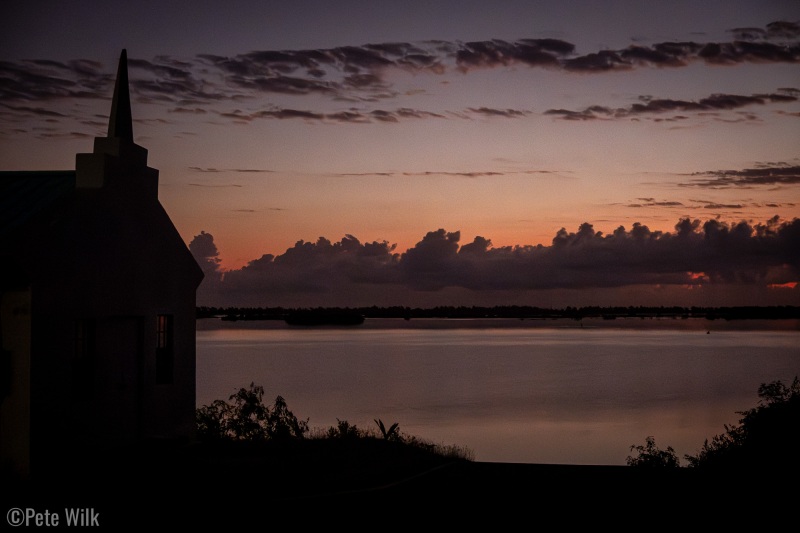 Our Baptist church put-in near the house.