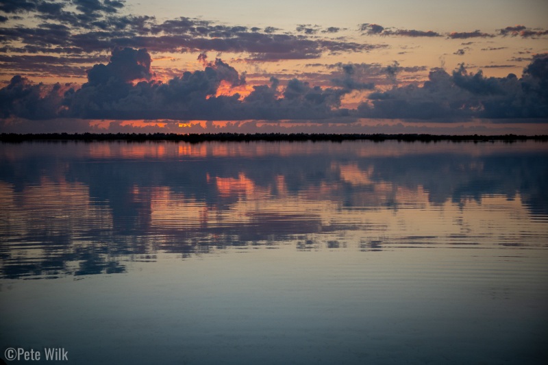 There was never a time when the sky didn't have some amount of clouds.