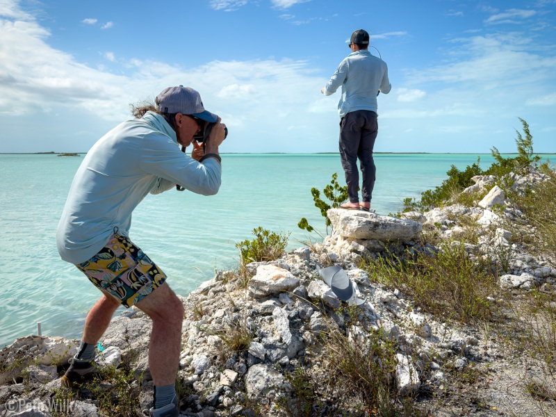 Kyle almost getting one from the causeway.  Miah at work.’