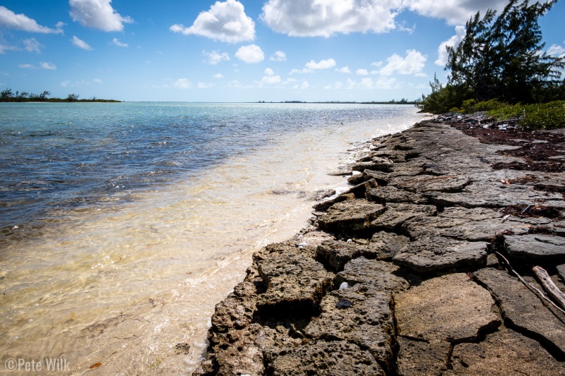 More pavement looking shoreline.