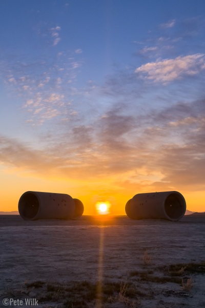 The Sun Tunnels are a landscape art installation in the West Desert of Utah, they are about 3 hours from Salt Lake.