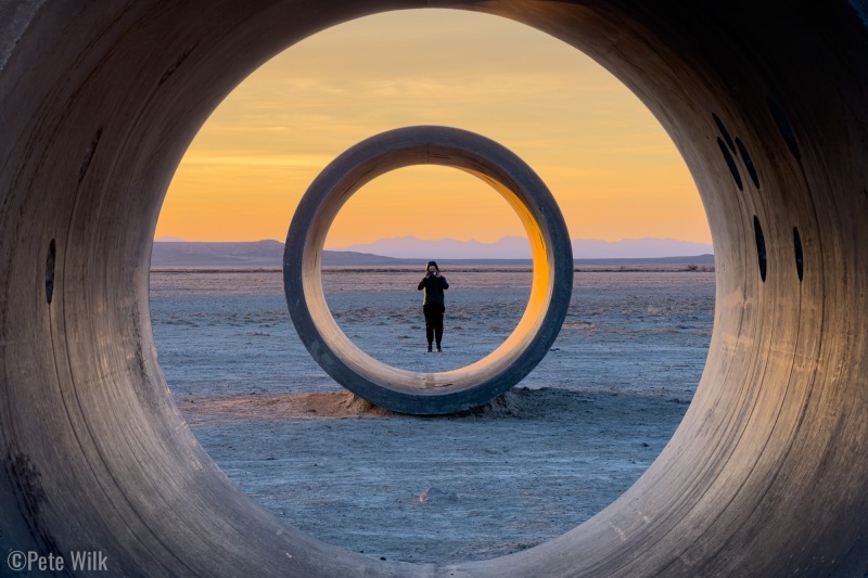 Since we were 3 months out of phase for the tunnel's arrangement, we got nice oblique light at sunrise.