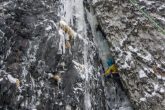 Lauren starting up a mostly ice Thrill is Gone (M4).